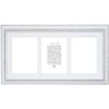 S221H3 Cadre photo blanc avec passe-partout pour 3 photos 13x18 cm