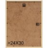 S233H2 Cadre en bois beige naturel avec bord extérieur noir 9x13 cm