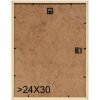 S233H4 Cadre en bois naturel avec bord extérieur rouge 13x18 cm