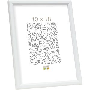 S236K1 Cadre en bois blanc 21x29,7 cm