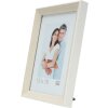 S46CH1 Cadre photo en couleur naturelle avec bord blanc 10x15 cm