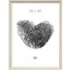 Cadre photo Deknudt S46CH1 naturel avec bord blanc 10x20 cm