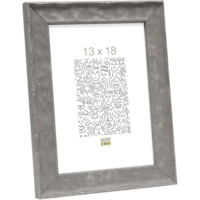 S46HF7 Cadre en bois gris avec surface ondulée 20x25 cm