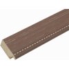 S46KF3 Cadre en bois beige avec liseré de perles 24x30 cm