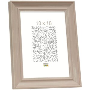 S46LF3 Cadre photo beige peint en style rustique 13x18 cm