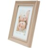 S46LF3 Cadre photo beige peint en style rustique 20x30 cm