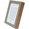 S46PH3 Cadre en bois beige avec bordure couleur bois 20x20 cm