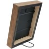 S46PH3 Cadre en bois beige avec bordure couleur bois 20x20 cm