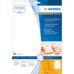 50 pièces détiquettes transparentes de Herma