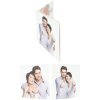 S58RL2 Cadre double en plastique transparent pour images verticales 5,5x8,6 cm