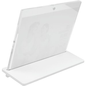 S58SD1 Cadre transparent 5,4mm dépaisseur avec support blanc 13x18 cm