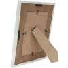 S67TW1 Cadre blanc avec passe-partout en bois 10x15 cm