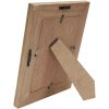 S67TX2 Cadre étroit en noir avec passe-partout en bois 10x15 cm