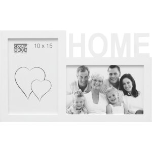 S68NK1 Cadre blanc pour 2 photos - HOME 10x15 cm