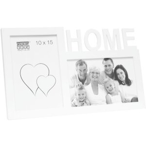 S68NK1 Cadre blanc pour 2 photos - HOME 10x15 cm