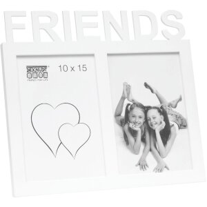 S68NK1 Cadre blanc pour 2 photos - FRIENDS 10x15 cm