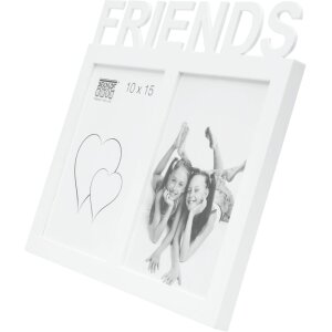 S68NK1 Cadre blanc pour 2 photos - FRIENDS 10x15 cm