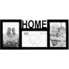 S68NK2 Cadre noir pour 3 photos - HOME 10x15 cm