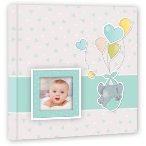 ZEP Baby Album Pierre bleu 24x24 cm 40 pages blanches