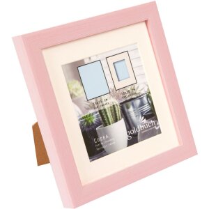 Cadre photo Cosea 15x15 cm rose