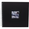 HNFD Album spirale Khari noir mat 24x25 cm 50 pages blanches