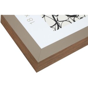 S46PH3 Cadre en bois beige avec bordure couleur bois