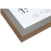 S46PH7 Cadre en bois gris avec bordure couleur bois