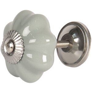 Clayre & Eef 64380 Bouton de porte Ø 4 cm Gris...