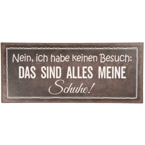 Plaque de texte 30x13 cm - Clayre & Eef 6Y3628D