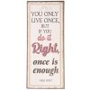 Plaque de texte 13x30 cm - Clayre & Eef 6Y3639E