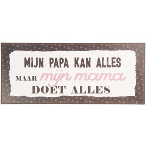 Plaque de texte 30x13 cm - Clayre & Eef 6Y3660NL