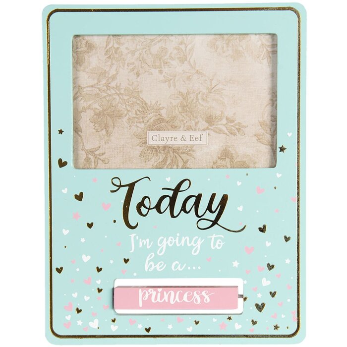 Clayre & Eef Cadre photo 2F0625 turquoise 18x1x23 cm - 10x15 cm