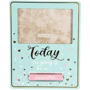 Clayre & Eef Cadre photo 2F0625 turquoise 18x1x23 cm - 10x15 cm