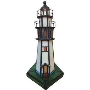 Lampe de table Tiffany phare 11x11x25 cm 1x E14 max 25W