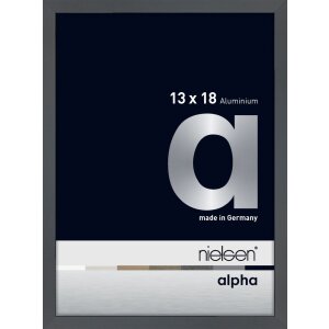 Cadre photo Nielsen aluminium Alpha 13x18 cm gris...