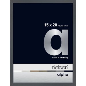 Cadre photo Nielsen aluminium Alpha 15x20 cm gris...