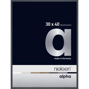 Cadre photo Nielsen aluminium Alpha 30x40 cm gris...