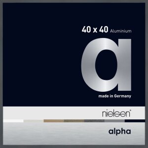 Cadre photo Nielsen aluminium Alpha 40x40 cm gris...