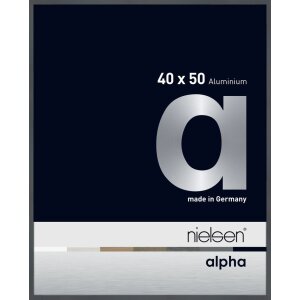 Cadre photo Nielsen aluminium Alpha 40x50 cm gris...