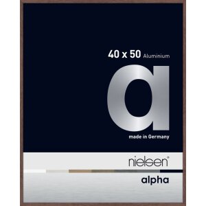 Cadre photo Nielsen aluminium Alpha 40x50 cm wengé...