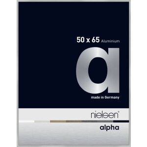 Cadre photo Nielsen aluminium Alpha 50x65 cm argent mat