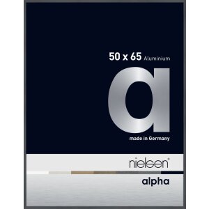 Cadre photo Nielsen aluminium Alpha 50x65 cm gris...