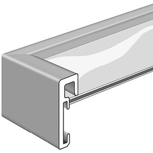 Cadre photo aluminium Nielsen Alpha 59,4x84,1 cm brushed amber