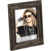 Cadre photo en bois Lou 15x20 cm noir