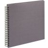 Album spirale Walther Cloth anthracite 30x30 cm 50 pages blanches