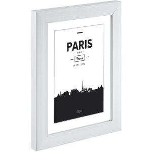 Cadre plastique Paris 13x18 cm blanc