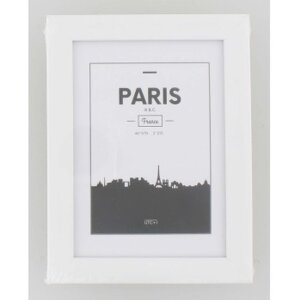 Cadre plastique Paris 13x18 cm blanc