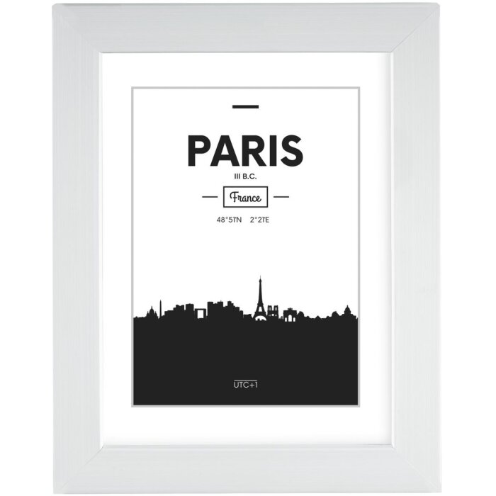 Cadre plastique Paris 15x20 cm blanc