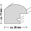 Cadre plastique Sofia 13x18 cm or