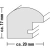 Cadre plastique Sofia 13x18 cm or